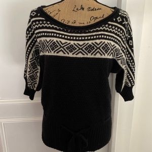 Black & White Sweater Top